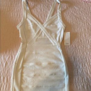 White Cutout Mini Dress Size XS